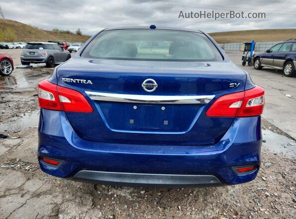 3N1AB7AP3HY243129 2017 NISSAN SENTRA Blue Rear view