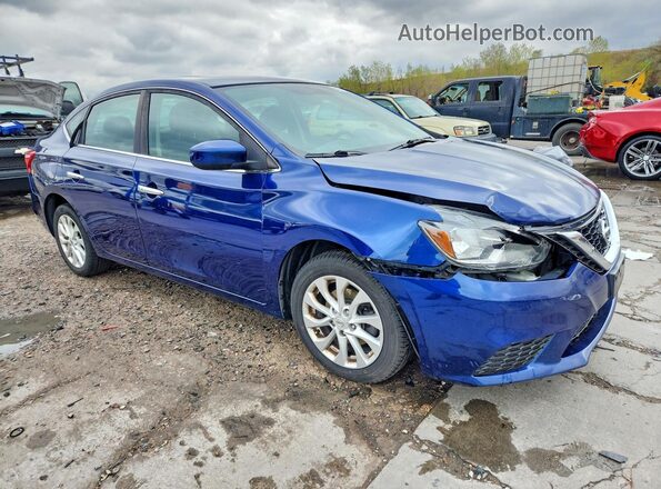 3N1AB7AP3HY243129 2017 NISSAN SENTRA Blue Front right
