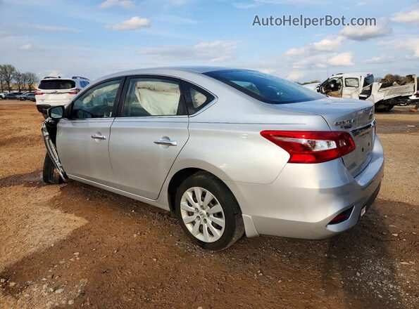 3N1AB7AP3HY269052 2017 NISSAN SENTRA Серебряный Задняя левая четверть