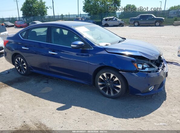 3N1AB7AP3HY310277 2017 NISSAN SENTRA Dark Blue Delantero derecho