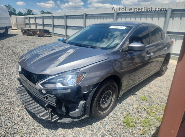 3N1AB7AP3HY405552 2017 NISSAN SENTRA Серый Передняя левая четверть