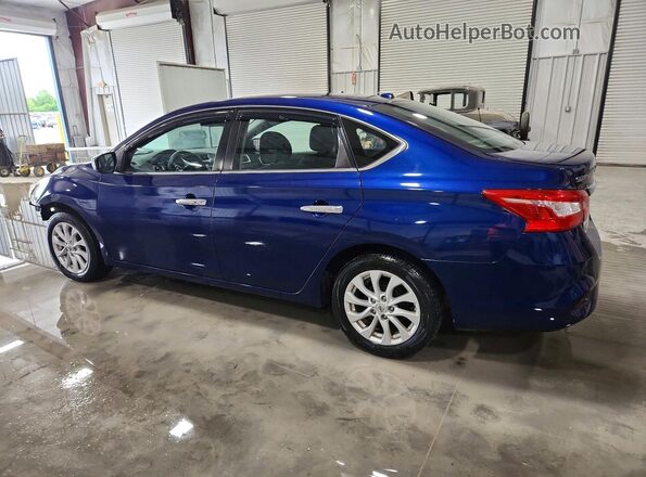 3N1AB7AP3JL658275 2018 NISSAN SENTRA Синий Задняя левая четверть