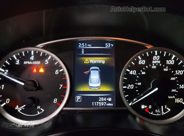 3N1AB7AP3JL658275 2018 NISSAN SENTRA Синий Вид щитка приборов