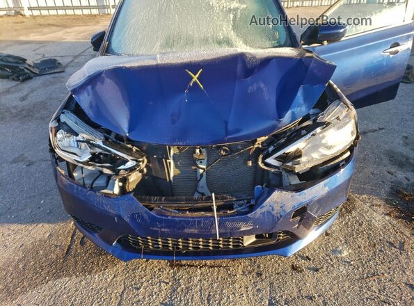 3N1AB7AP3JL660558 2018 NISSAN SENTRA Blue Widok wnętrza z tyłu