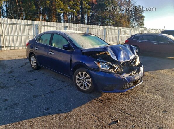 3N1AB7AP3JL660558 2018 NISSAN SENTRA Blue Przód prawy