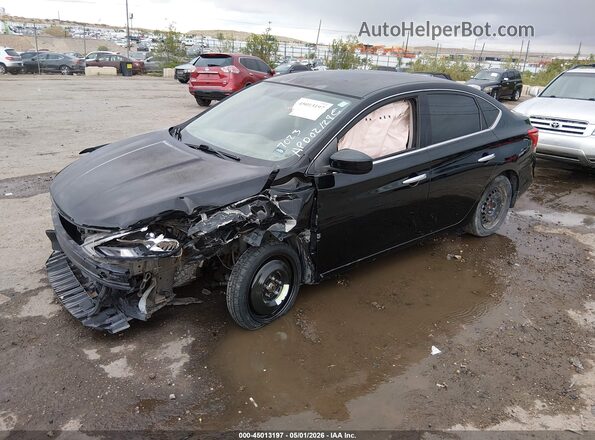 3N1AB7AP3KY257023 2019 NISSAN SENTRA Black Vista tres cuartos delantera izquierda