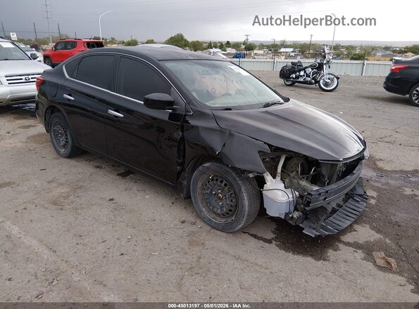 3N1AB7AP3KY257023 2019 NISSAN SENTRA Black Delantero derecho