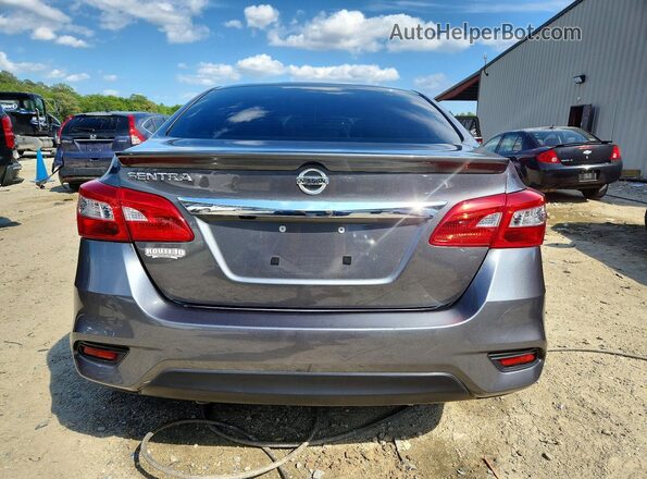 3N1AB7AP3KY375914 2019 NISSAN SENTRA Gray Rear view