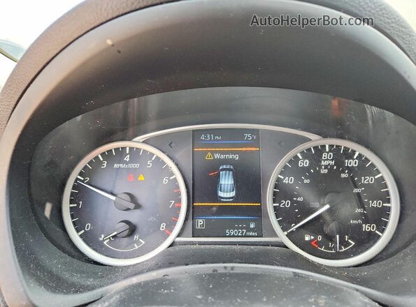 3N1AB7AP3KY375914 2019 NISSAN SENTRA Gray Instrument cluster view
