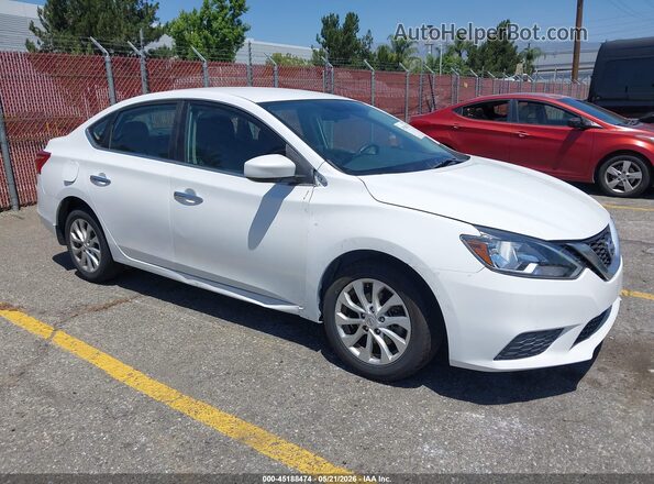 3N1AB7AP3KY407017 2019 NISSAN SENTRA White Delantero derecho