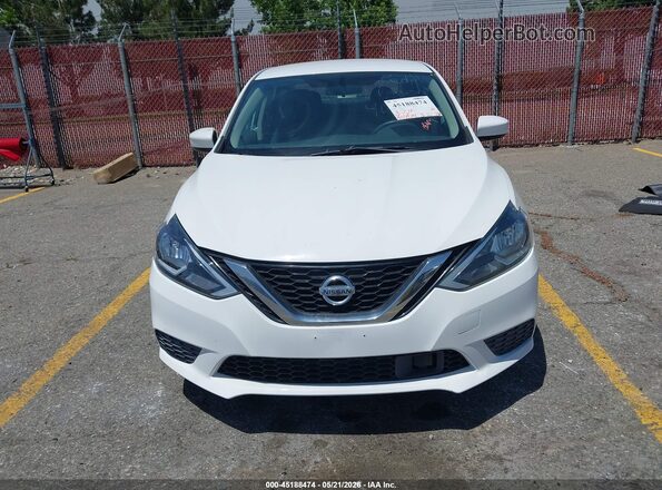 3N1AB7AP3KY407017 2019 NISSAN SENTRA White Vista interior trasera