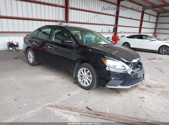 3N1AB7AP3KY410029 2019 NISSAN SENTRA Black Delantero derecho