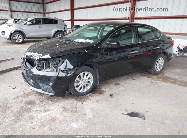 3N1AB7AP3KY410029 2019 NISSAN SENTRA Black Vista tres cuartos delantera izquierda