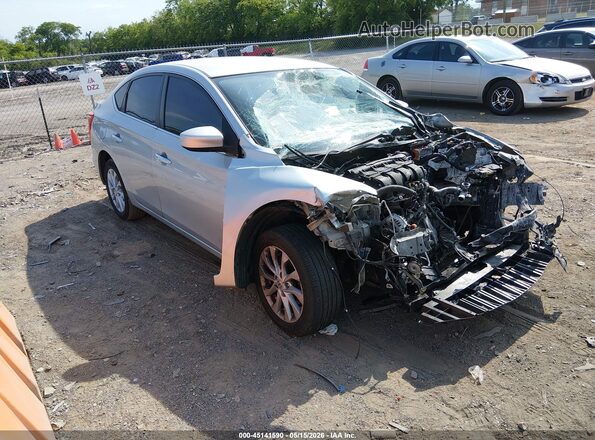 3N1AB7AP3KY435657 2019 NISSAN SENTRA Silver წინა მარჯვენა