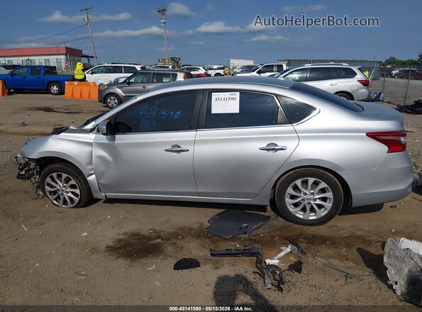 3N1AB7AP3KY435657 2019 NISSAN SENTRA Silver სალონის 360-გრადუსიანი ხედი