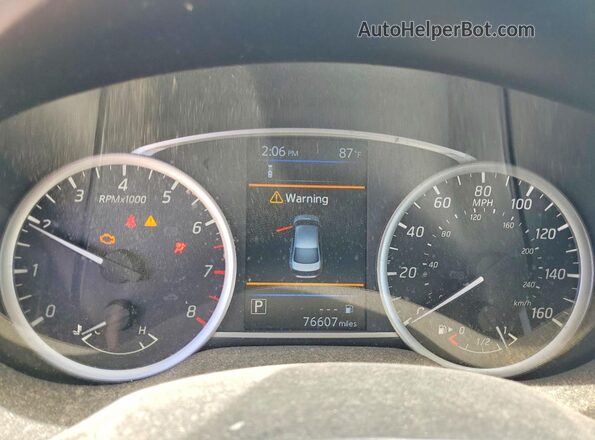 3N1AB7AP3KY455150 2019 NISSAN SENTRA Silver Widok zestawu wskaźników