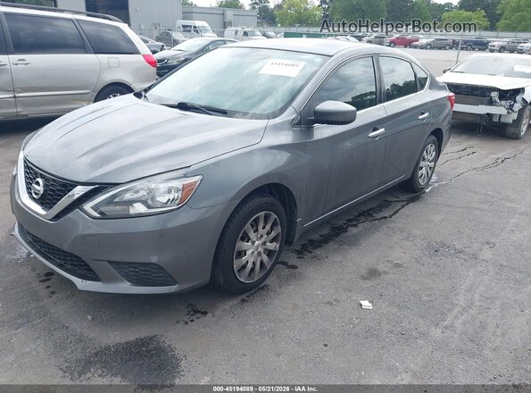 3N1AB7AP4GL684182 2016 NISSAN SENTRA Gray წინა მარცხენა ხედი სამი მეოთხედიდან