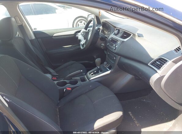 3N1AB7AP4GY226550 2016 NISSAN SENTRA Blue Vista interior delantera