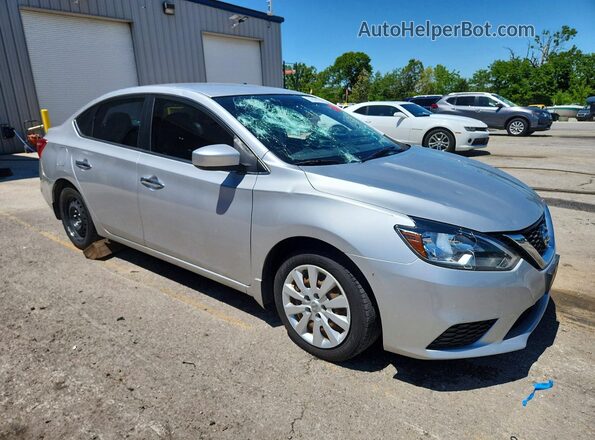 3N1AB7AP4GY260987 2016 NISSAN SENTRA Silver Front right