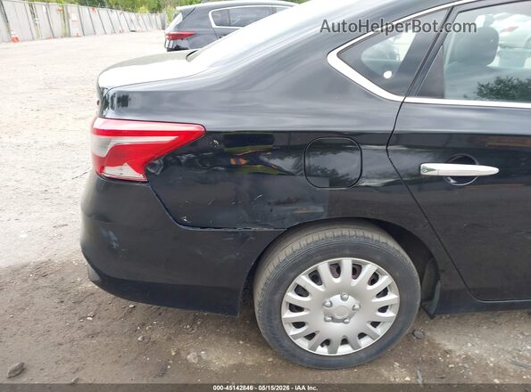 3N1AB7AP4HY225223 2017 NISSAN SENTRA Black Դիմացի տեսք