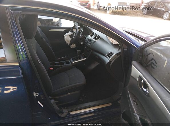 3N1AB7AP4HY235198 2017 NISSAN SENTRA Синий Вид салона спереди