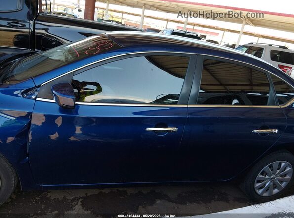 3N1AB7AP4HY235198 2017 NISSAN SENTRA Синий Панорамный вид салона 360°