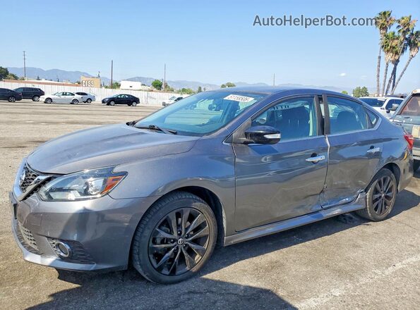 3N1AB7AP4HY387868 2017 NISSAN SENTRA Серый Передняя левая четверть