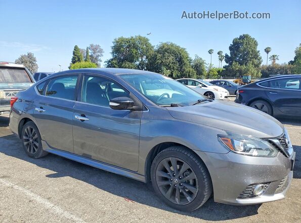 3N1AB7AP4HY387868 2017 NISSAN SENTRA Серый Передняя правая четверть