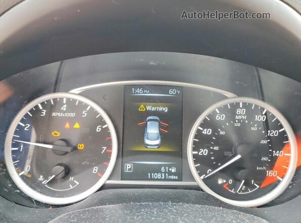 3N1AB7AP4HY393041 2017 NISSAN SENTRA Серый Вид щитка приборов