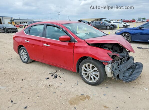 3N1AB7AP4JL646748 2018 NISSAN SENTRA Red Передня права чверть