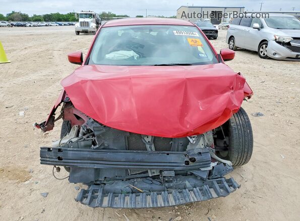 3N1AB7AP4JL646748 2018 NISSAN SENTRA Red Вид спереду