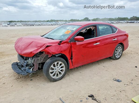 3N1AB7AP4JL646748 2018 NISSAN SENTRA Red Передня ліва чверть