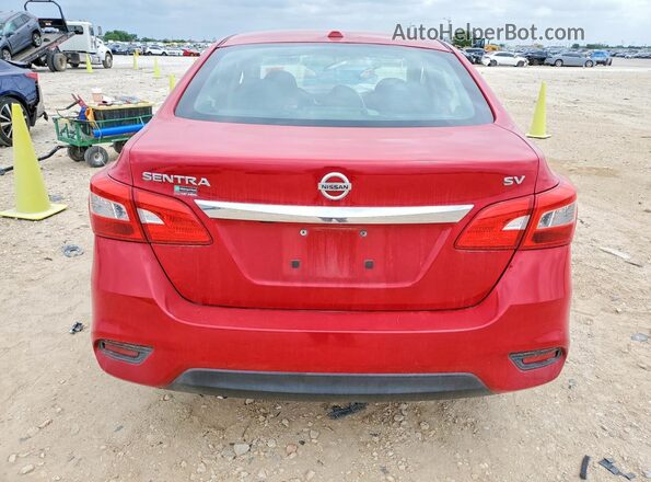 3N1AB7AP4JL646748 2018 NISSAN SENTRA Red Вид ззаду
