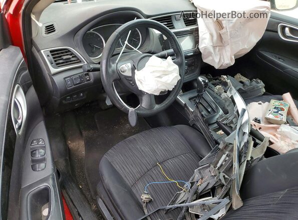 3N1AB7AP4JL646748 2018 NISSAN SENTRA Red Вид панелі приладів