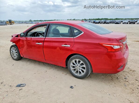 3N1AB7AP4JL646748 2018 NISSAN SENTRA Red Задня ліва чверть