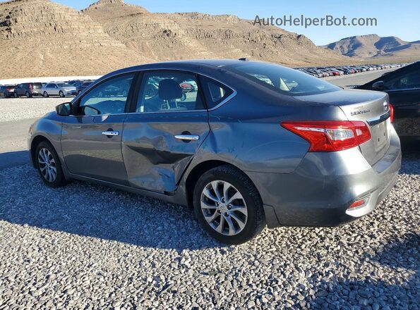 3N1AB7AP4JY342175 2018 NISSAN SENTRA Gray Задня ліва чверть