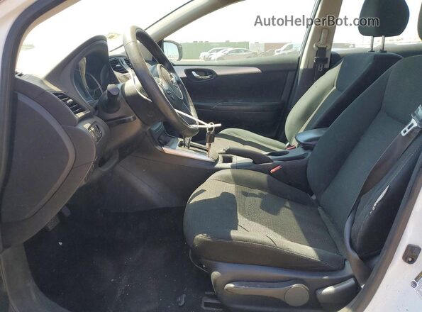 3N1AB7AP4KY207926 2019 NISSAN SENTRA Белый Вид салона спереди