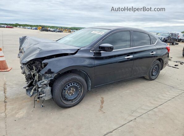 3N1AB7AP4KY265373 2019 NISSAN SENTRA Black Передня ліва чверть