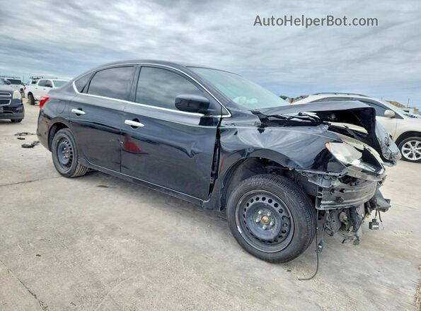 3N1AB7AP4KY265373 2019 NISSAN SENTRA Black Передня права чверть