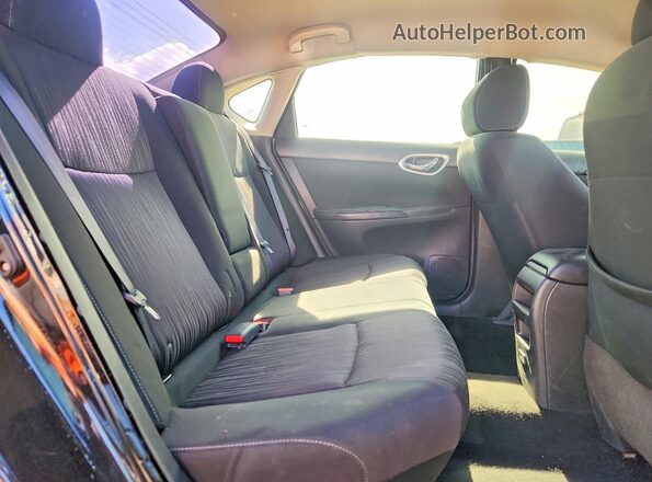 3N1AB7AP4KY280276 2019 NISSAN SENTRA Black Вид задніх сидінь