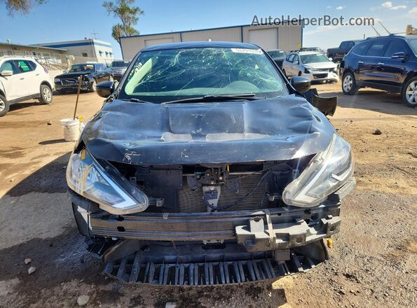 3N1AB7AP4KY280276 2019 NISSAN SENTRA Black Вид спереду