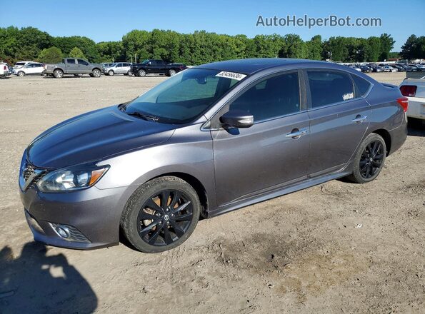 3N1AB7AP4KY417393 2019 NISSAN SENTRA Gray წინა მარცხენა ხედი სამი მეოთხედიდან