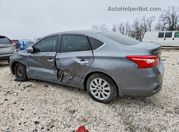 3N1AB7AP4KY419080 2019 NISSAN SENTRA Серый Задняя левая четверть