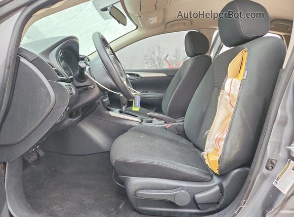 3N1AB7AP4KY419080 2019 NISSAN SENTRA Серый Вид салона спереди