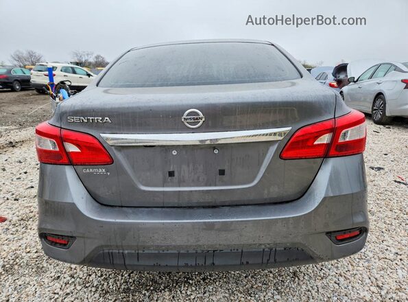 3N1AB7AP4KY419080 2019 NISSAN SENTRA Серый Вид сзади