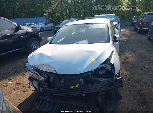 3N1AB7AP4KY437563 2019 NISSAN SENTRA Белый Вид щитка приборов