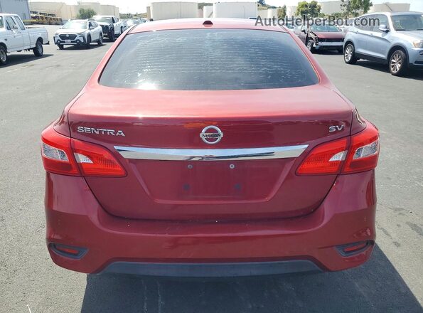 3N1AB7AP5GL656438 2016 NISSAN SENTRA Red Widok z tyłu