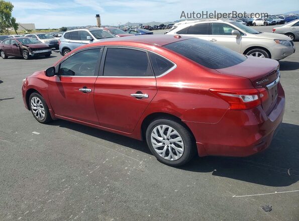 3N1AB7AP5GL656438 2016 NISSAN SENTRA Red Tył lewy