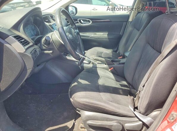 3N1AB7AP5GL656438 2016 NISSAN SENTRA Red Widok wnętrza z przodu