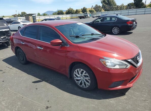 3N1AB7AP5GL656438 2016 NISSAN SENTRA Red Przód prawy